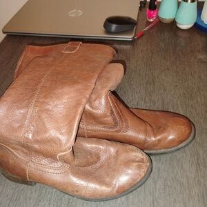 Brown Heeled Boots